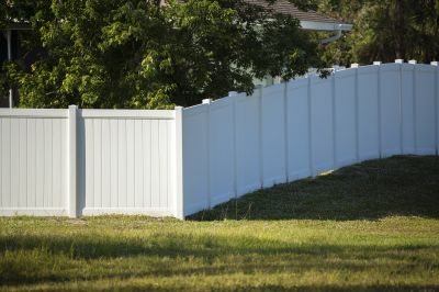 White Pvc Fence Installation